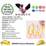 European Woman Party Wedding Gift Sand 18KT Bangles BE21