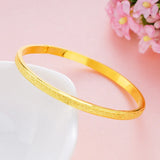 European Woman Party Wedding Gift Sand 18KT Bangles BE21