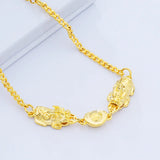 Vintage PIXIU Link 24KT Bracelets BE250