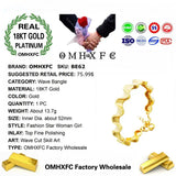 Wave 18KT Bangles Bracelets BE62 European Woman Girl Party Birthday Wedding Gift