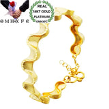 Wave 18KT Bangles Bracelets BE62 European Woman Girl Party Birthday Wedding Gift
