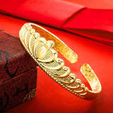 European Woman Party Wide Crown Open Bangles Bracelet