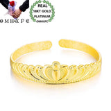 European Woman Party Wide Crown Open Bangles Bracelet