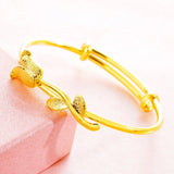 European Rose 24KT Bangles Bracelets BE133