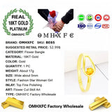 European Girl Party Gift Sakura 18KT Bangles Bracelets BE65