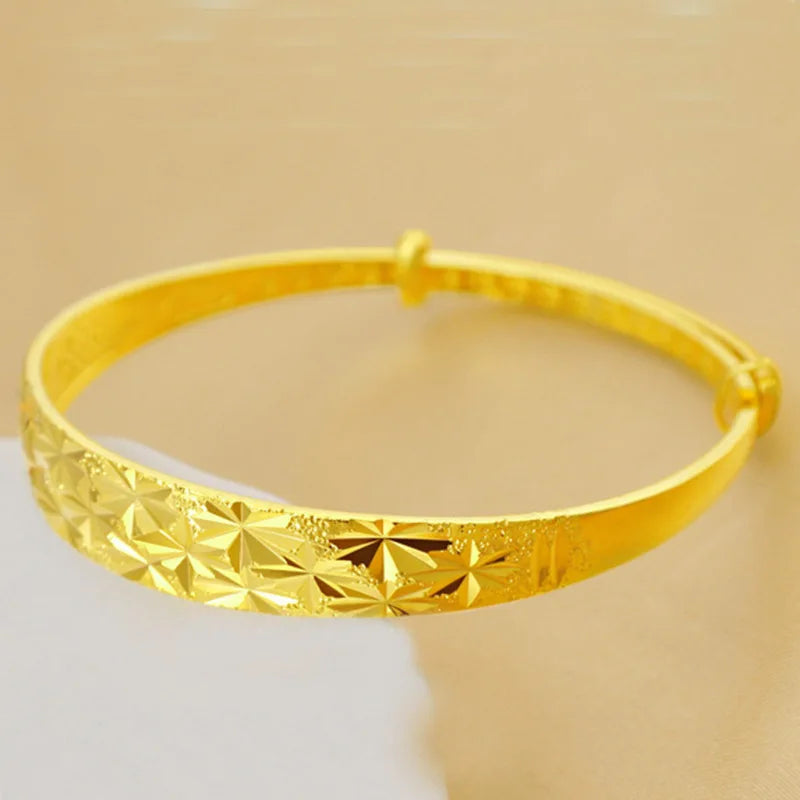 European Woman Party Bangles Full Stars 24KT BE92