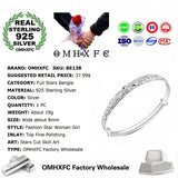925 Sterling Silver Full Stars Bangles Bracelets