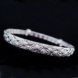 925 Sterling Silver Full Stars Bangles Bracelets