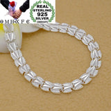 925 Sterling Silver Geometric Heart Link Bracelet