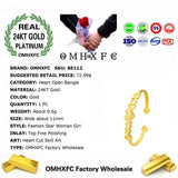 European Woman Girl Party Wedding 24KT Bangles Bracelets BE112