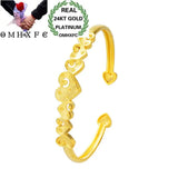 European Woman Girl Party Wedding 24KT Bangles Bracelets BE112