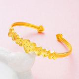 European Woman Girl Party Wedding 24KT Bangles Bracelets BE112