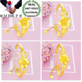 European Woman Girl Wedding Gift 24KT Bangles BE90