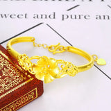 European Woman Girl Wedding Gift 24KT Bangles BE90
