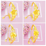 European Woman Girl Wedding Gift 24KT Bangles BE90