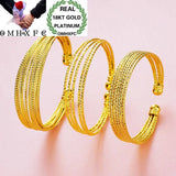 European Woman 18KT Open Bangles Bracelets BE38