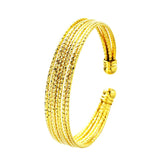 European Woman 18KT Open Bangles Bracelets BE38