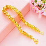 European Woman Party Wedding Gift Phoenix Tail Geometric 24KT Bracelet