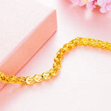 European Woman Party Wedding Gift Phoenix Tail Geometric 24KT Bracelet