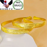 European Plum Blossom Flower Brass Bracelets BE288