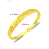 European Woman Girl Party Plum Blossom Flower Brass Bracelets