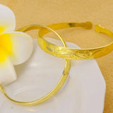European Plum Blossom Flower Brass Bracelets BE288