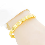 European Rhombus Geometric 24KT Bangles Bracelet