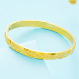 European Rhombus Geometric 24KT Bangles Bracelet