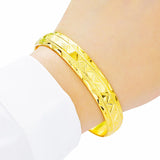 European Geometric 24KT Bangles Bracelets BE96