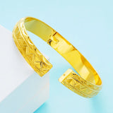 European Geometric 24KT Bangles Bracelets BE96