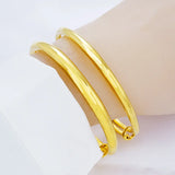 Vintage Blank Stars 18KT Bangles Bracelets BE54