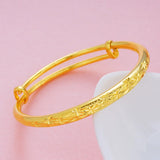 Vintage Blank Stars 18KT Bangles Bracelets BE54