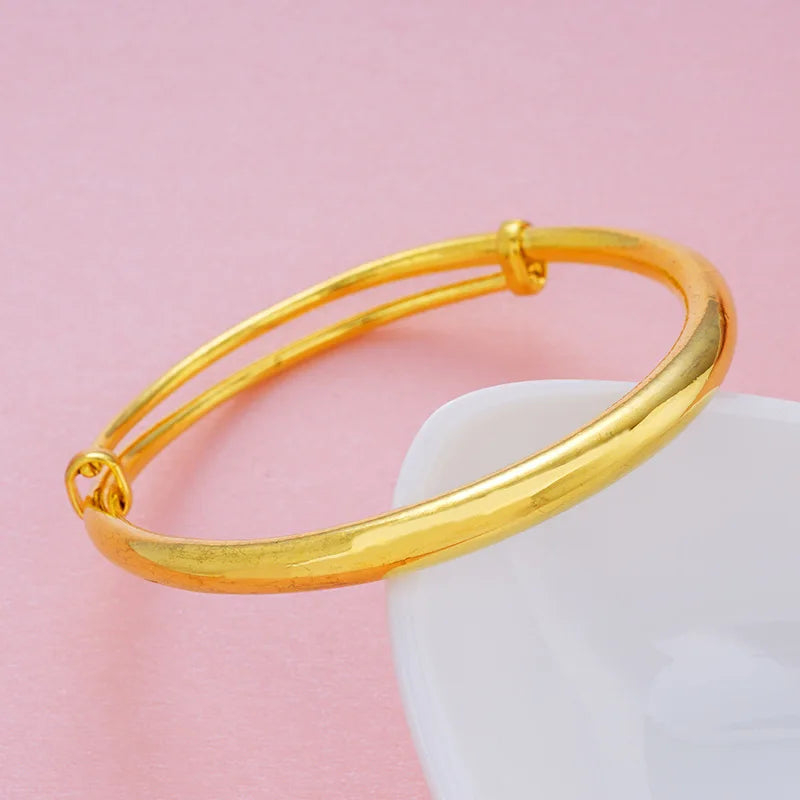 Vintage Blank Stars 18KT Bangles Bracelets BE54