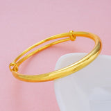 Vintage Blank Stars 18KT Bangles Bracelets BE54