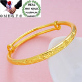 Vintage Blank Stars 18KT Bangles Bracelets BE54