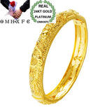 Vintage Dragon 24KT Bangles Bracelets BE119