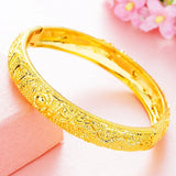 Vintage Dragon 24KT Bangles Bracelets BE119