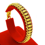 Vintage Fish Bone Link 24KT Bracelet BE259