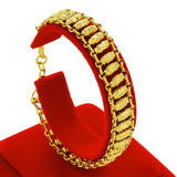Vintage Fish Bone Link 24KT Bracelet BE259