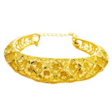 Vintage Flowers 18KT Bangles Bracelet BE24