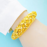 Vintage Flowers 18KT Bangles Bracelet BE24