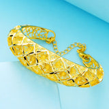 Vintage Flowers 18KT Bangles Bracelet BE24