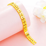 Vintage Heart Link 24KT Bracelet BE258