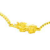 European Vintage PIXIU Coin 24KT Bracelet BE257
