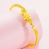 European Vintage PIXIU Coin 24KT Bracelet BE257