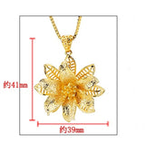 European Vintage Flower 24KT Charm Pendant PN139