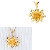 European Vintage Flower 24KT Charm Pendant PN139