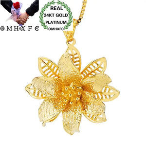 European Vintage Flower 24KT Charm Pendant PN139