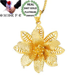 European Vintage Flower 24KT Charm Pendant PN139