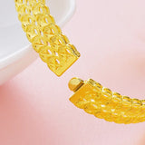 Vintage Hollow Coin 24KT Bangles Bracelets